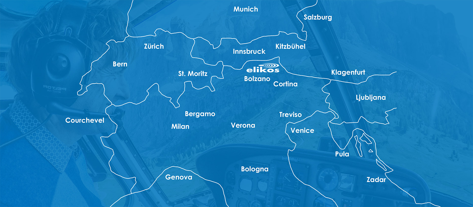 Transfer mit Hubschrauber